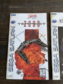 Sega Saturn Instruction Manual Lot of 3 Tempest 2000, Amok, Defcon 5 Regi Card