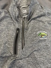 Cutter & Buck Men’s CB DryTec+  Charcoal Grey -  Quarter Zip XL