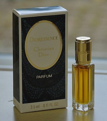 Vtg DIORESSENCE by CHRISTIAN DIOR splash PURE PARFUM 3.5ml .11 oz OLD MINIATURE
