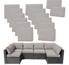 14 Pack Outdoor Cushion Covers for Patio Furniture Replacement Waterproof 23.6”