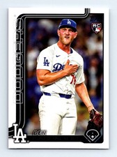 #384 2025 Topps BASE ) Ben Casparius RC Los Angeles Dodgers