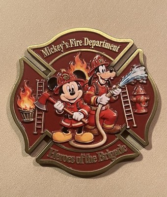 Disney Mickey Mouse Heroes of Fire Brigade Challenge Coin