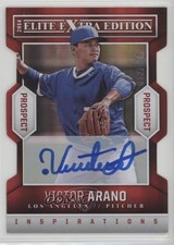 2014 Elite Extra Edition Inspirations Die-Cut Signatures Victor Arano Auto fm0