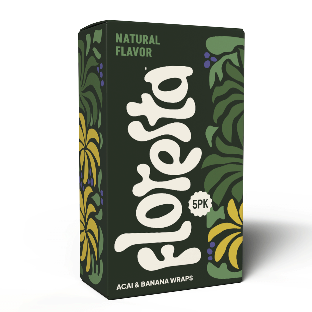 Floresta Acai Wraps - Natural Flavor Banana + Acai Blend Wraps