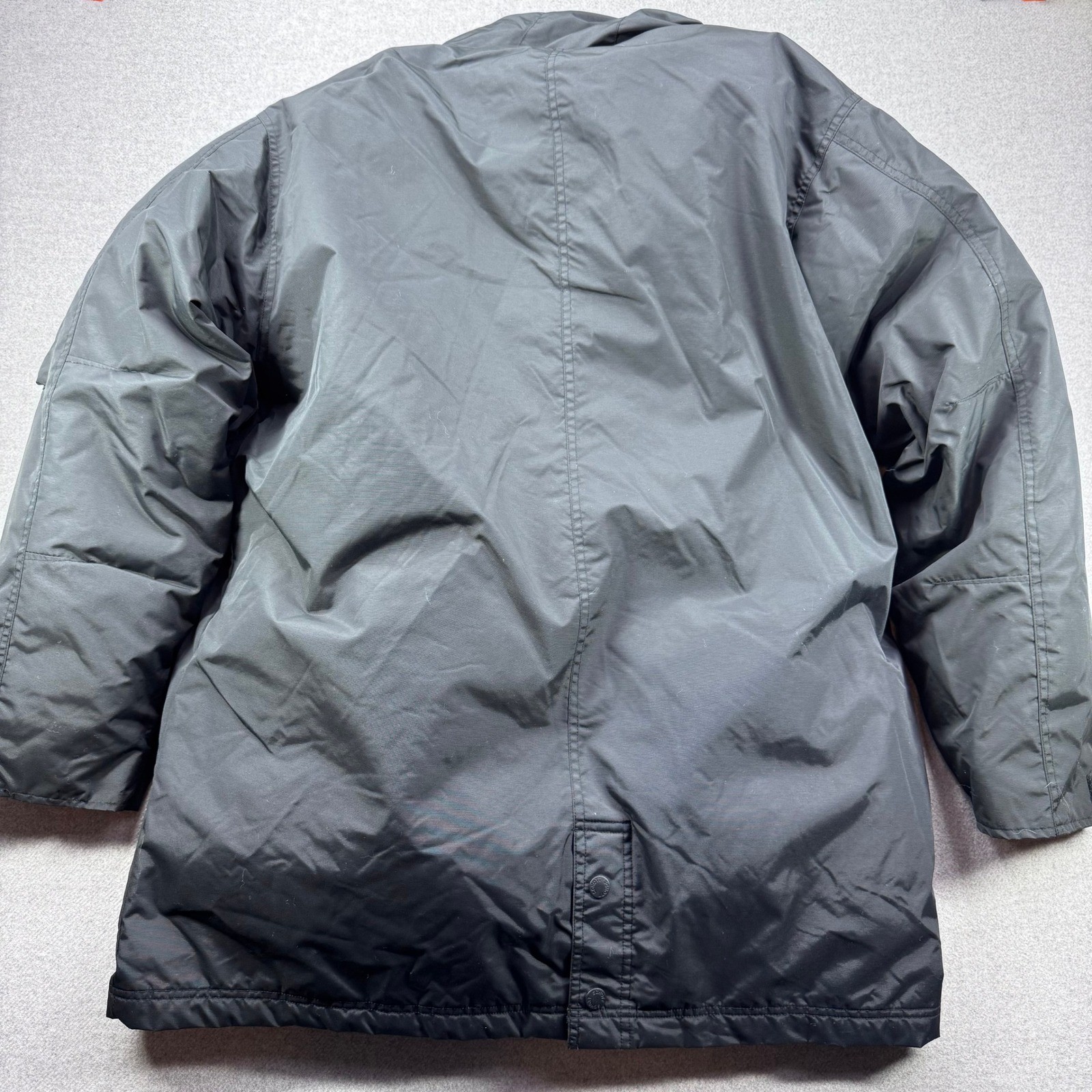 Schott Parka Coat Men Medium Black N-3B Fur Lined Puffer Bomber Jacket Insulated