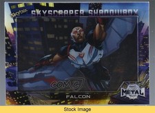 2022 Marvel Metal Universe Spider-Man Skyscraper Shadow Box Falcon READ 08sv