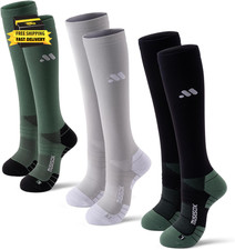 Compression Socks for Women and Men,15-20 Mmhg Support 3 Pairs                
