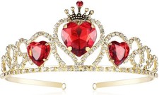 Red Heart Crown Evie Descendants 3 Crown Halloween Headdress Queen of...