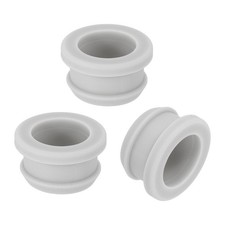 3Pcs Rubber Grommets 20mm Drill Hole, 16mm ID Hole Top Hat Hole Plug, Gray