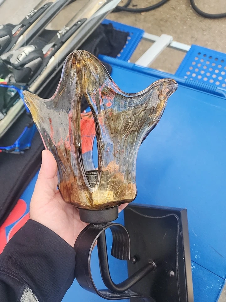 Arandela de parede Uttermost Vetraio 15" lâmpada única externa  - Imagem 4 de 4