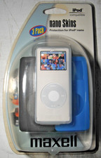 MAXELL New Old Stock iPod NANO SKINS P-20 Sealed Three Skins Arm Band Strap