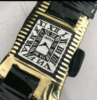 pop art skulptur Norman Gekko ''Cartier Uhr''