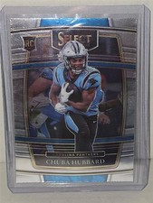 Chuba Hubbard 2021 Panini Select Football Base Concourse Rookie Card RC #76. rookie card picture
