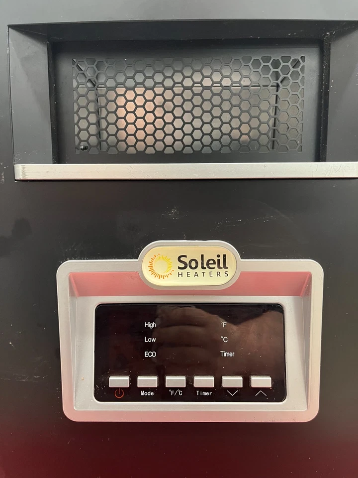 Soleil PH-91F Electric Quartz Infrared Portable Space Heater with Remote - Works - Image 3 of 3