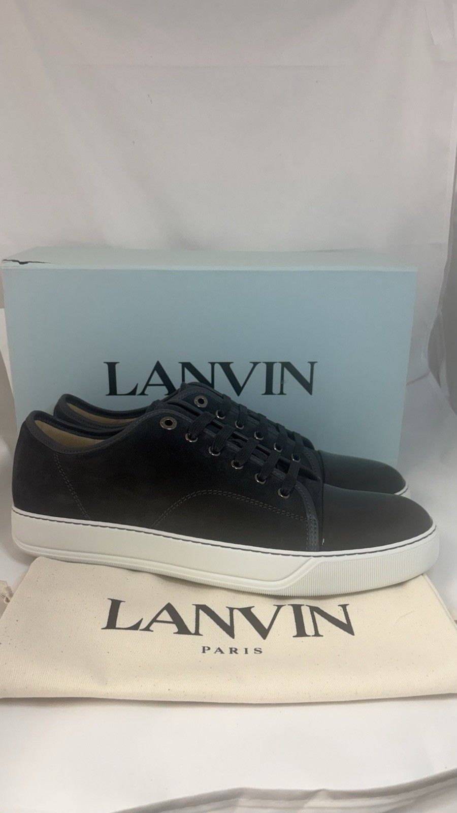 Brand New LANVIN DBB1 Grey Trainers UK 11 - Luxury Sneakers image 2