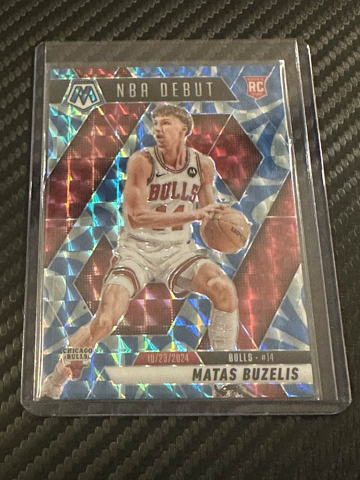 2024-25 Panini Mosaic - NBA Debut Matas Buzelis #257 Reactive Blue Mosaic Prizm