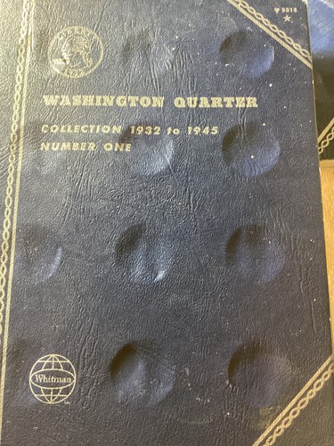 WASHINGTON  QUARTER 1932-1945  VINTAGE WHITMAN COIN FOLDER