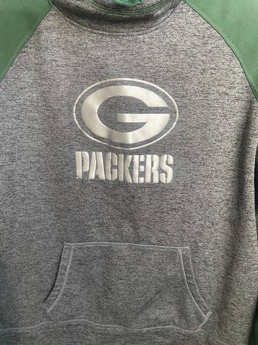 Sudadera Nike Green Bay Packers Talla Mediana Ajuste Térmico Logo NFL Verde y Gris - Imagen 2 de 6