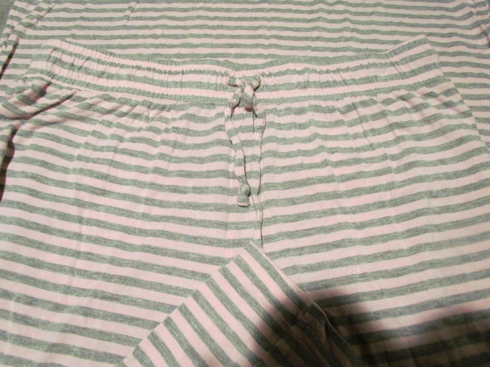 Conjunto de Pijama Honeydew Mujer Pequeño Rayas Patrón 2 Piezas Rosa Gris Foto 2 de 4