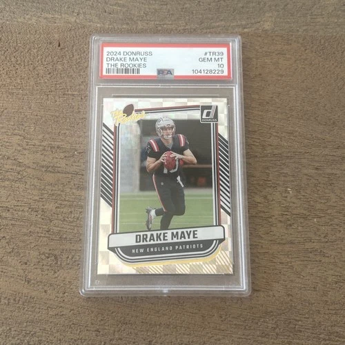 146287833 Drake Maye 2024 Panini Donruss #TR-39 The Rookies Rookie RC PSA 10