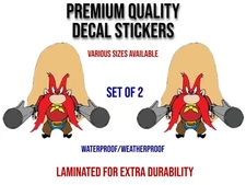 YOSEMITE SAM KIDS CARTOON DECAL STICKER USA TRUCK HELMET VEHICLE WINDOW WALL