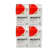4 Pack -  MIGHTY PATCH Hero Cosmetics - Original, Pack of 72 Pimple Patches 3/26