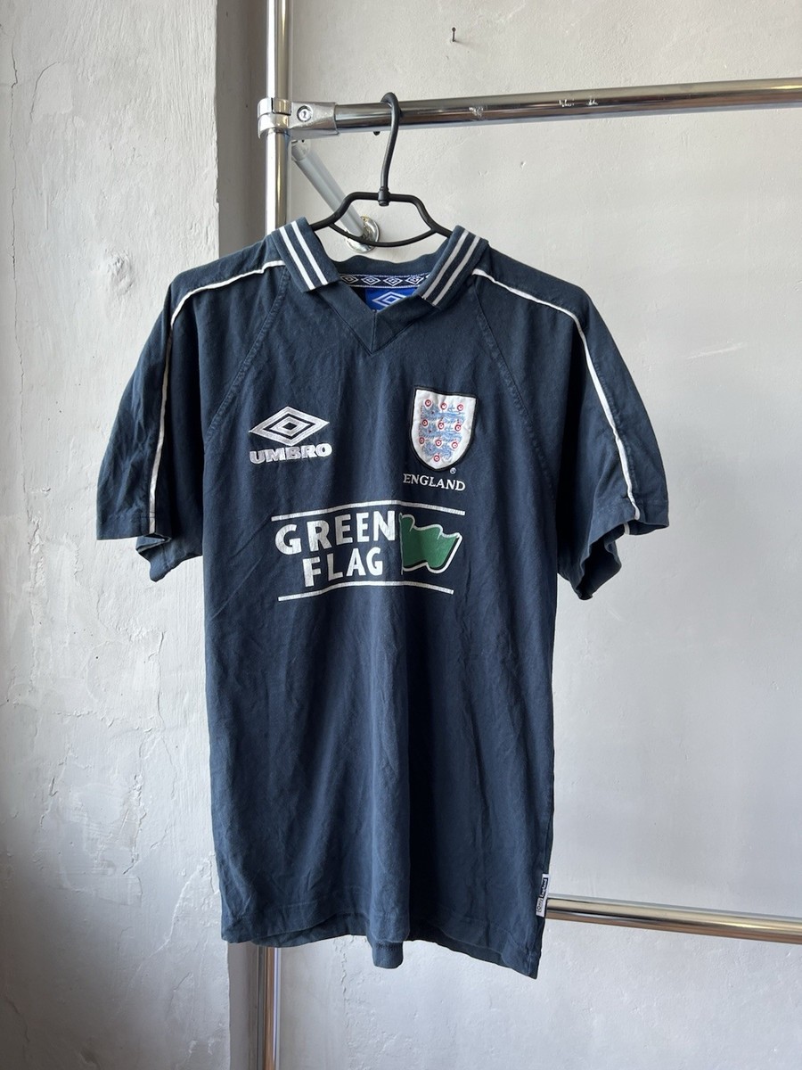 1996/98 ENGLAND GREEN FLAG TRAINING SOCCERS JERSEY FOOTBALL