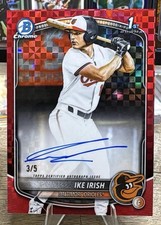2025 Bowman Chrome Ike Irish Red X Fractor Auto /5