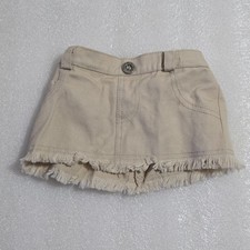 Build-a-Bear Beige Skirt Fringe Hem Elastic Waist Tail Hole