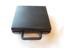 Vintage Black Plastic 20 Tape Snap Closure Cassette Storage Carrying Case