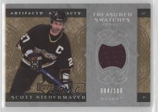 2007 Artifacts Treasured Swatches Silver 84/100 Scott Niedermayer #TS-SN HOF r7p