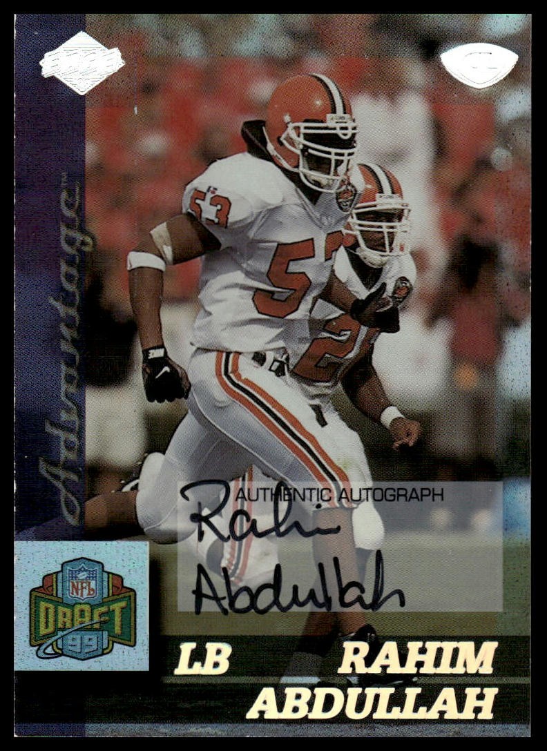 1999 Collector's Edge Advantage #151 Rahim Abdullah Rookie Autographs