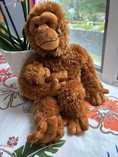 VTG GUND Monkey Plush Cokie  Baby 31034 Brown Stuffed Apes Rare 17  