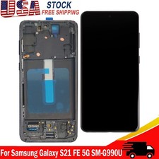 LCD Display Touch Screen Digitizer Frame For Samsung Galaxy S21 FE 5G SM-G990U
