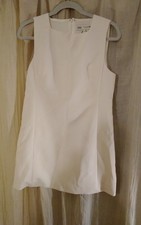 Zara Square Neck Shift Mini Dress Large White
