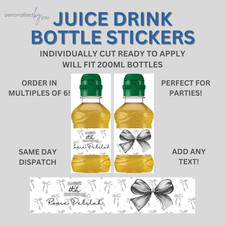 Personalised Bows Bow Theme Fruit Shoot Juice...
