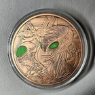 5 oz .999 Fine Copper Alien Design Round 2020 (FIVE OUNCES .999 FINE COPPER) — photo 1