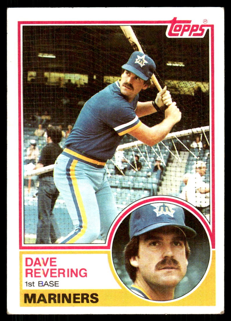 Dave Revering 1983 Topps #677 Mariners FREE SHIPPING StackedPacks