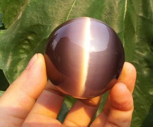 60/80MM Cat's Eye Crystal Ball Orb Sphere Healing ball Furnishing articles - Picture 19 of 39