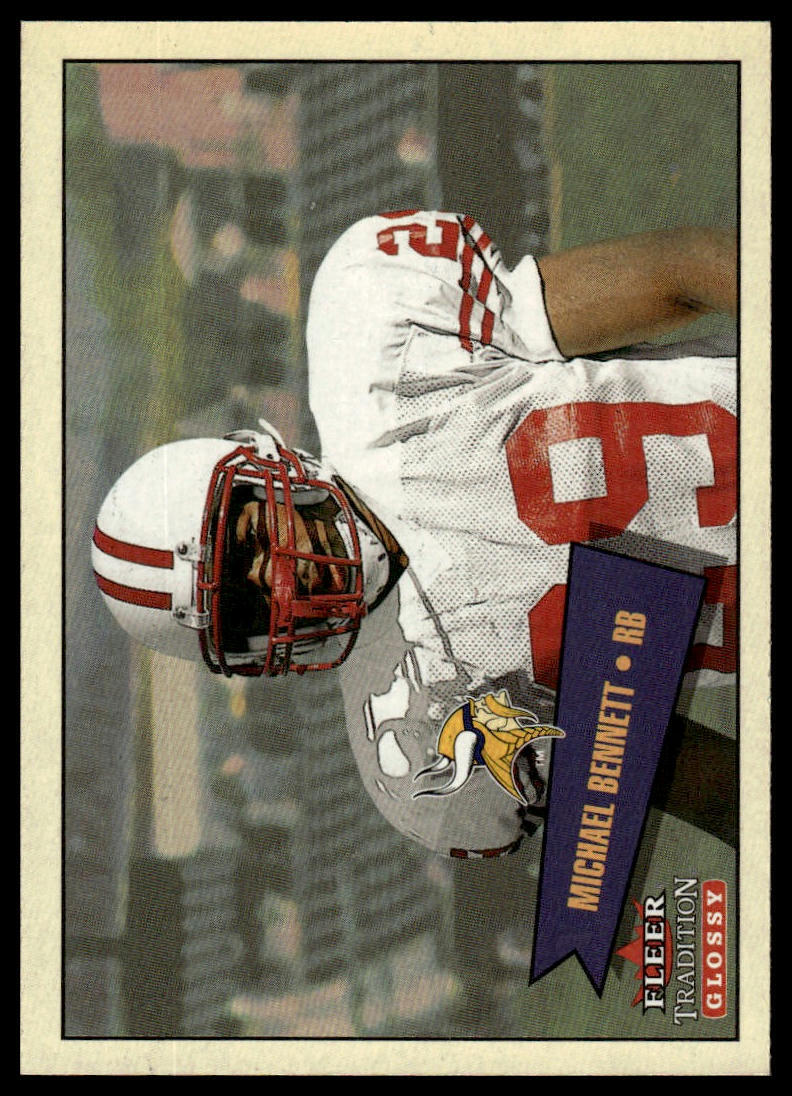 Michael Bennett Fleer Tradition Glossy #403 Base
