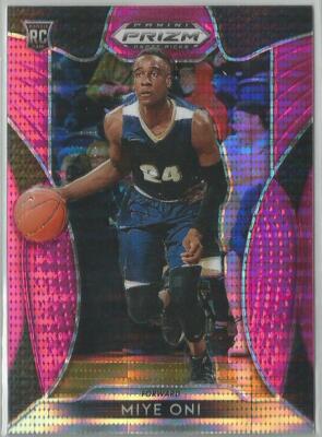 Miye Oni 2019 Prizm Draft Picks Pink Pulsar Prizm Rookie Card #60