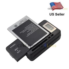 Mobile Battery Charger LCD Indicator Screen For Samsung Galaxy S5 S6 Note 2 3 4