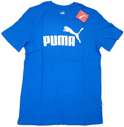 Puma Royal Blue/White ESS Logo T-Shirt 