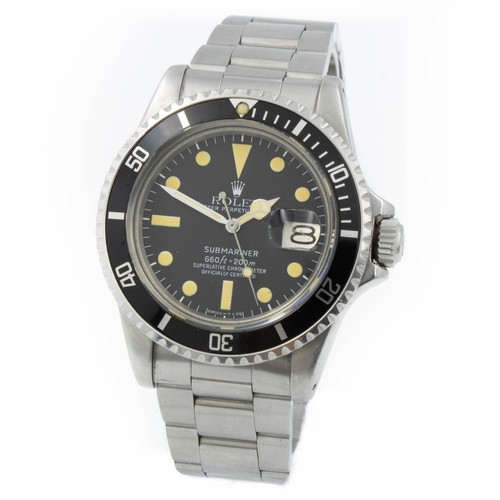 Rolex OP Date Submariner Mens Watch Ref 1680 Black Dial 41mm #W137783-3
