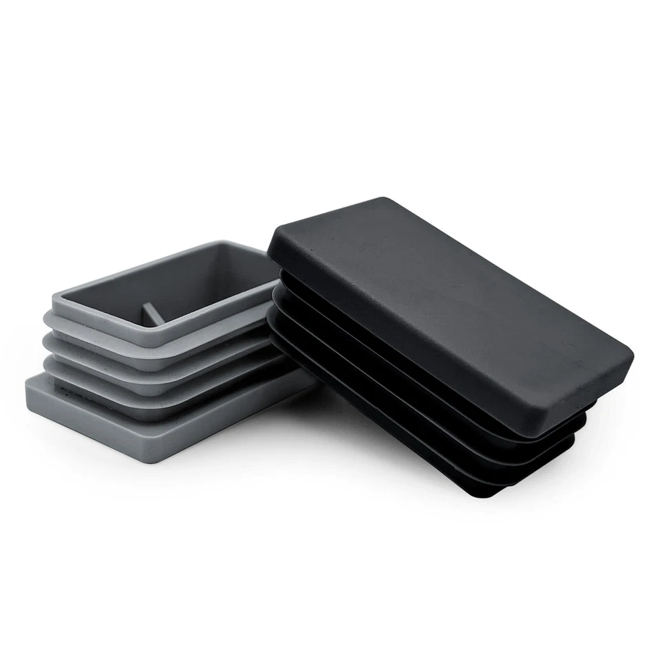 MARKENLOS STAHL-SHOP24 Lamellenstopfen Rechteckrohr Rohrstopfen Vierkantrohr Endkappe