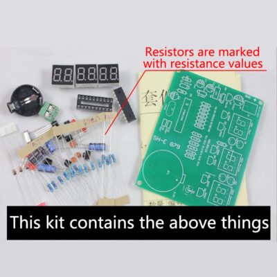 5V-12V AT89C2051 6 Digital LED Electronic Clock Parts Components DIY Kit Module