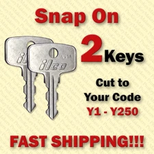 Snap On Toolbox Keys / (2) TWO KEYS / Select your code Y1 - Y250