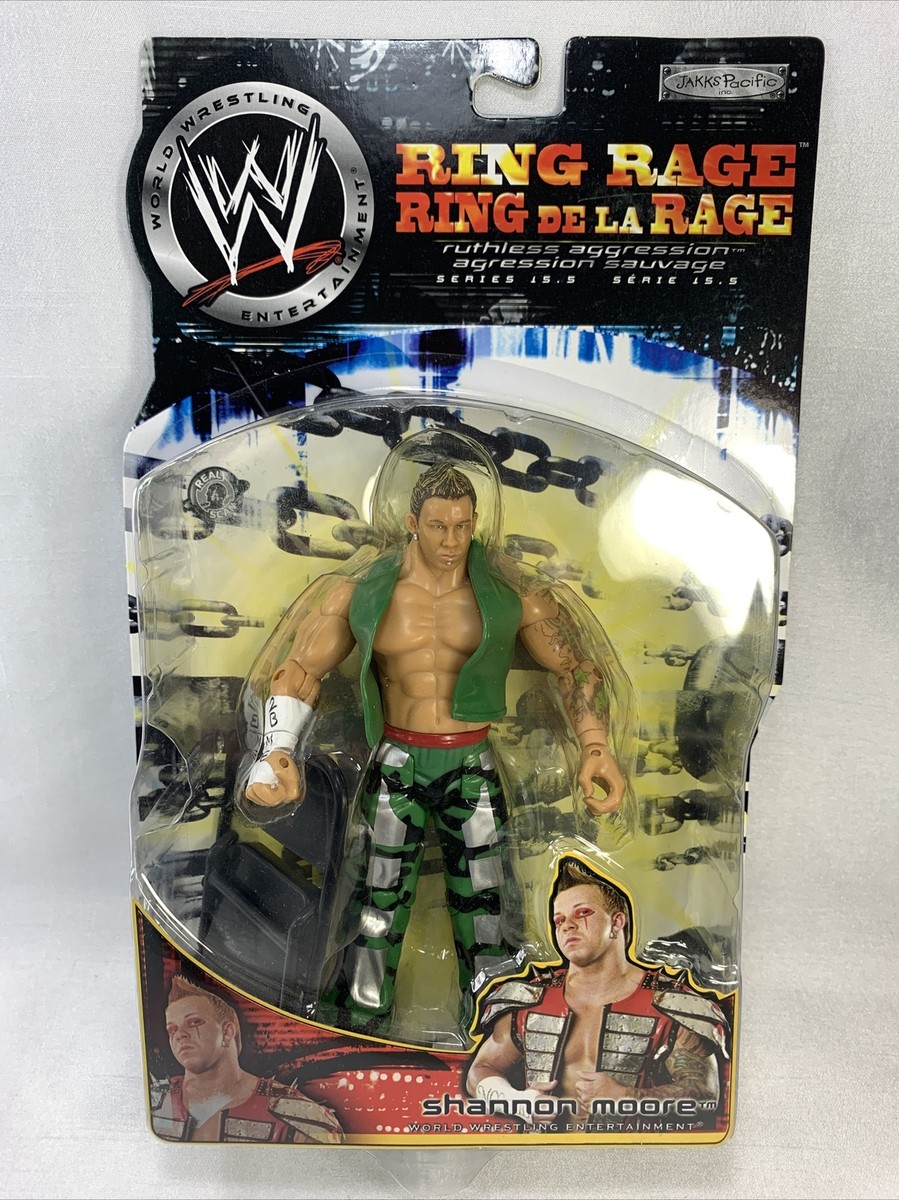WWE Ruthless Aggression Ring Rage 15.5 MOC Shannon Moore 2005