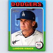2024 Heritage High Number Landon Knack Base RC #532 Los Angeles Dodgers