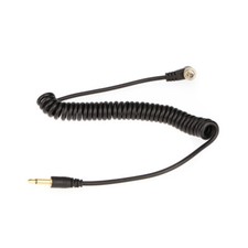 3.5mm Flash Sync Cable Cord w/ Screw Lock to Male Flash PC for Nikon Camera M5N1